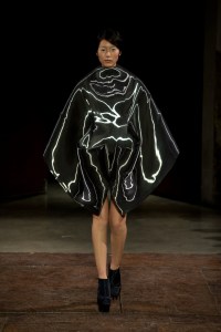 Iris van Herpen Micro collection couture design inspired by microorganisms, featuring microscopic patterns translated into sculptural garments.