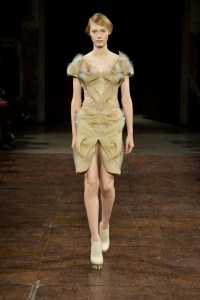 Iris van Herpen Micro collection couture design inspired by microorganisms, featuring microscopic patterns translated into sculptural garments.