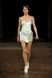 Iris van Herpen Micro collection couture design inspired by microorganisms, featuring microscopic patterns translated into sculptural garments.