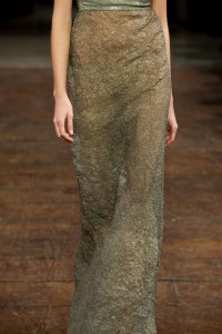 Iris van Herpen Micro collection couture design inspired by microorganisms, featuring microscopic patterns translated into sculptural garments.